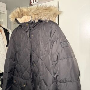 Ralph lauren long coat with Fur Hood